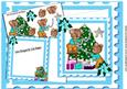 Cute Little Bears Dressing the Christmas Tree 8x8 Mini Kit