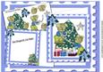 Little Bears in Blue Dressing the Christmas Tree 8x8 Kit