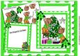 Cute Little Bears in Green Dressing the Tree 8x8 Mini Kit
