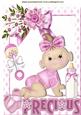 Precious! Crawling Baby Girl with Her Bottle A4