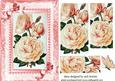 Peach Roses, Pink Lace with Pearls & Bows Pyramids