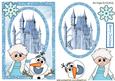 Princess Castle Card Front & Topper with Snowman