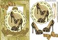 Va Va Vroom! Sexy Animal Print Shoes on Plate & Stand