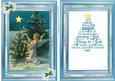 Vintage Christmas Angel with Tree, Card, & Insert