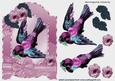 Pretty Vintage Bird, Wth Pink Begonias and Bow
