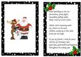 Santa and His Friends, with Holly A5 Insert with Verse