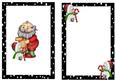Santa with His List, and Snowman A5 Insert