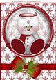 Little Snowman in Red Wooly Hat, A4