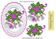 Pretty Pink Bells in Scalloped Frame
