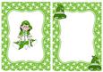 Santas Little Green Elf Sitting on a Stool A5 Insert