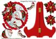 Christmas Scene with Little Snowman & Robins Plate & Stand