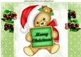 Big Cuddly Teddy Bear in Santa Hat A4