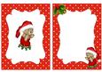 Teddy in Santa Hat on Rolller Skates, A5 Insert