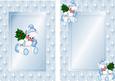 Christmas Kitty Holding Holly in Star Frame A5 Insert