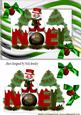 Noel Snowman in Funky Frame with Bell & Bauble