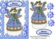 Folkart Angel Snowlady in Snow Frame