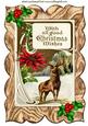 Good Wishes to You! Lovely Reindeer in the Snow, A4