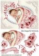 Cute Baby Girl, in Pearl Frame with Satin Bow