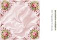 Vintage Roses in Ornate Frame 8x8 Insert