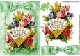 Open Your Heart to Memories, Pretty Vintage Floral Fan