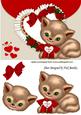 I Love You Kitty with Frill Heart and Bow