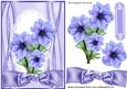 Beautiful Cornflower Blue & Lilac Flowers with Bow