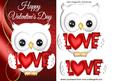 Cute Little White Owl, with Love
