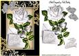 Be Mine, Pretty Silver Rose with Letter and Bow