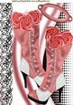 Steampunk & Black Lace with Vintage Boots with Roses A4