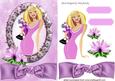 Pretty in Pink, with Frame of Roses, Flowers & Bow