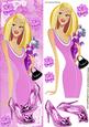 Pretty in Pink with Her Sparkle Shoes, and Roses Tall Dl