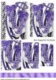 Pretty Purple Steampunk Boots with Black Lace Pyramids