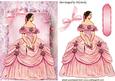 Victorian Lady in Her Pink Ball Gown with Bow