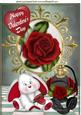 Roses and Perfume with Valentine Bunny A4