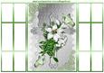 Cross,, White Lillies & Butterflies French Gatefold