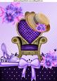 Pretty Hat and Shoe with Chair and Lilac Flowers A4