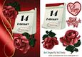 Our Special Day February 14th with Red Roses