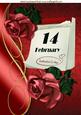 Our Special Day February 14th with Red Roses A4