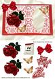Open Lace Book with Red Rose and Bow