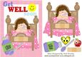 Feeling Poorly Little Girl in Bed! with Smiley Face