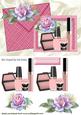 Pink Lippy and Varnish with Rose Onn Card and Envelope