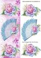 Pink Roses and Lace with Pretty Fan Tall Dl