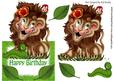 King of the Jungle Cute Lion with Friends, Over the Edge