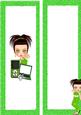 Sweet! Whatever! Trendy Girl with Laptop Tall Dl Insert