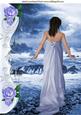 Pretty Lady Strolling by the Blue Sea A4