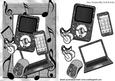 Silver Laptop with Matching Mp3 Player and Mobile Phone