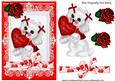 My Heart is Yours! Cute Little Puppy with Heart Bow
