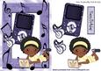 Ethnic Birthday Girl Loves Her Laptop and Mp3 Player