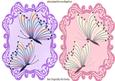 Pretty Pink and Purple Butterfly Toppers