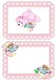 Heart Frames with Pink Teddy A5 Insert